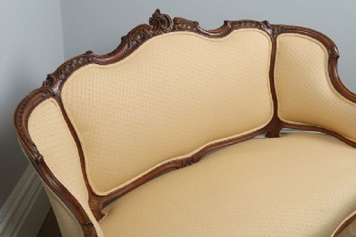 fig 2. French Louis Style Walnut Canapé Couch (Circa 1880)