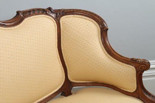 fig 3. French Louis Style Walnut Canapé Couch (Circa 1880)