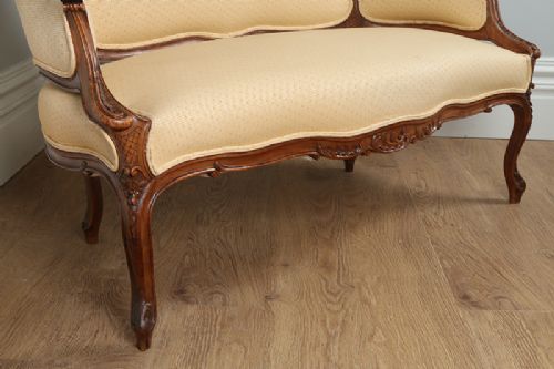 fig 4. French Louis Style Walnut Canapé Couch (Circa 1880)