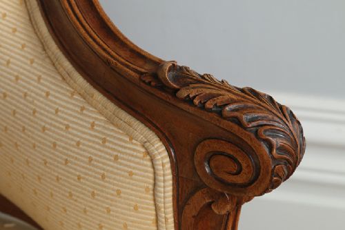 fig 7. French Louis Style Walnut Canapé Couch (Circa 1880)