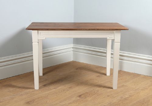 fig 2. French Chestnut Provincial Side Small Kitchen Refectory Dining Table (Circa 1880)