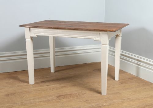 fig 3. French Chestnut Provincial Side Small Kitchen Refectory Dining Table (Circa 1880)