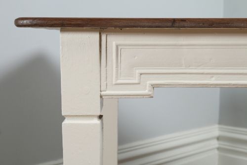 fig 5. French Chestnut Provincial Side Small Kitchen Refectory Dining Table (Circa 1880)