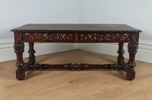 fig 1. French Provincial Carved Oak Coffee Table (Circa 1860)