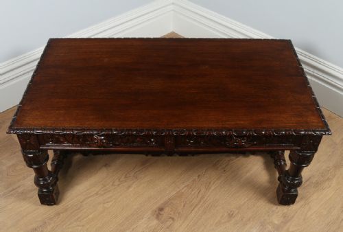 fig 3. French Provincial Carved Oak Coffee Table (Circa 1860)