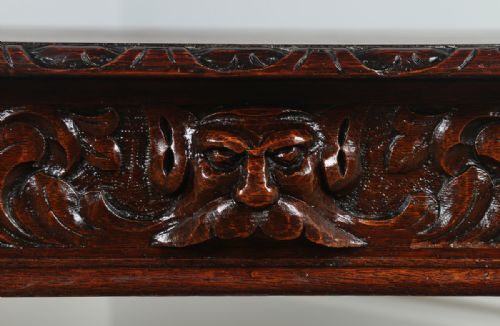 fig 5. French Provincial Carved Oak Coffee Table (Circa 1860)