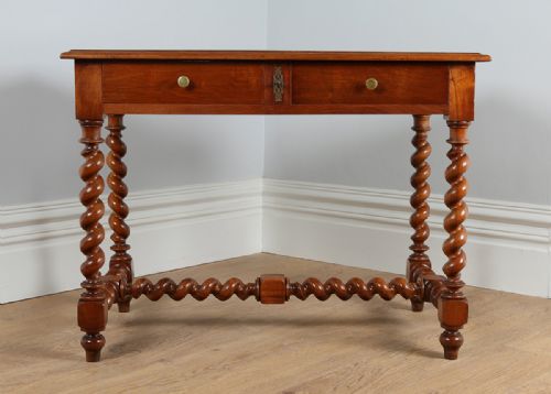 fig 1. French Walnut Provincial Side Table (Circa 1880)