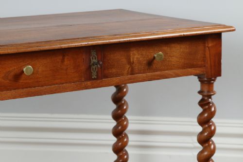 fig 4. French Walnut Provincial Side Table (Circa 1880)