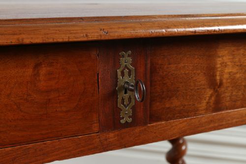 fig 5. French Walnut Provincial Side Table (Circa 1880)