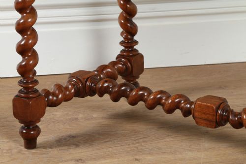 fig 6. French Walnut Provincial Side Table (Circa 1880)
