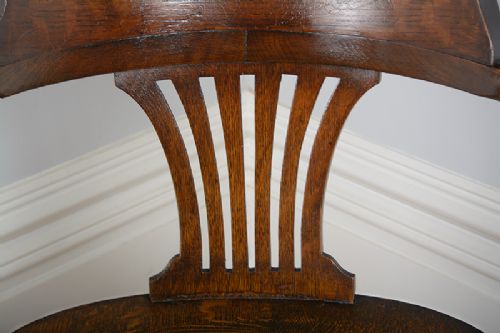 fig 4. Edwardian Oak Revolving Office Armchair (Circa 1900)