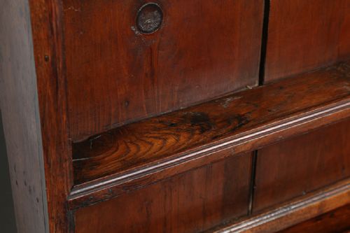 fig 5. Georgian Welsh Montgomeryshire Oak Farmhouse Potboard High Dresser Base & Rack (Circa 1780)