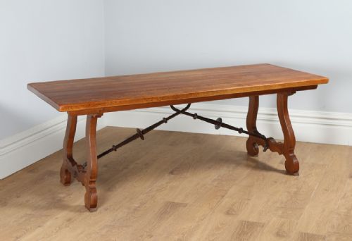 fig 1. Spanish Basque Oak Refectory Dining Table (Circa 1920)