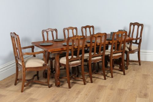 fig 2. Spanish Basque Oak Refectory Dining Table (Circa 1920)