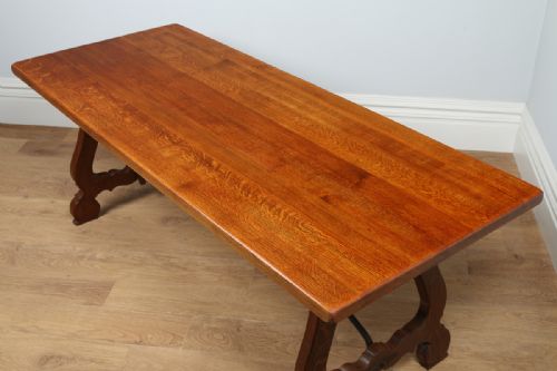 fig 4. Spanish Basque Oak Refectory Dining Table (Circa 1920)