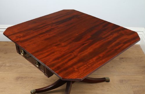 fig 2. Regency Cuban Mahogany Drop Leaf Pembroke Table (Circa 1820)