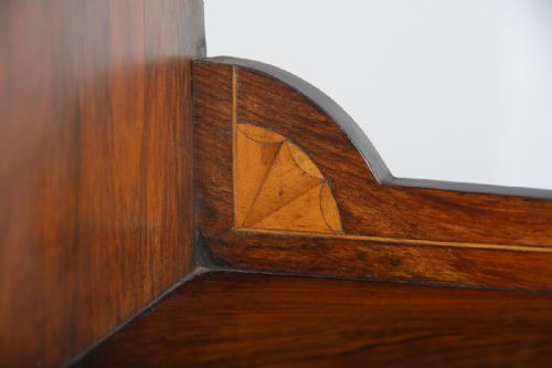 fig 3. Edwardian Rosewood Ladies Marquetry Inlaid Leather Worktable (Circa 1900)