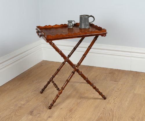 Victorian Olive Wood Butlers Tray & Chess Board (Circa 1860)
