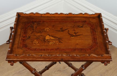 fig 2. Victorian Olive Wood Butlers Tray & Chess Board (Circa 1860)