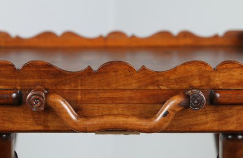 fig 7. Victorian Olive Wood Butlers Tray & Chess Board (Circa 1860)