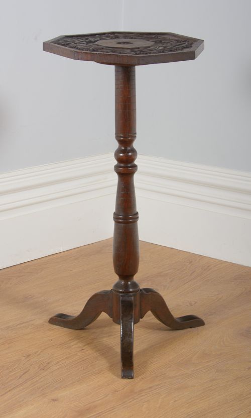 fig 2. French Chestnut Candle Table (Circa 1850)