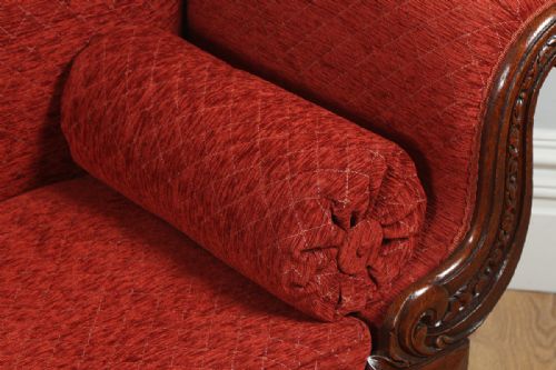 fig 2. Victorian Oak Upholstered Chaise Longue (Circa 1840)