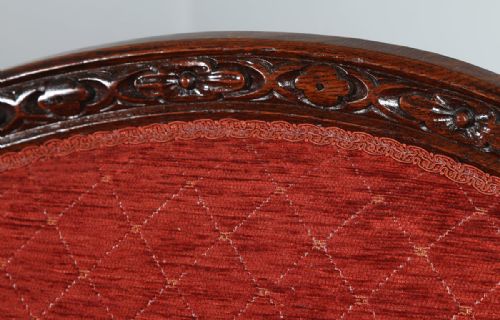 fig 7. Victorian Oak Upholstered Chaise Longue (Circa 1840)