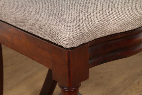 fig 8. Victorian Set of 10 Mahogany Balloon Back Dining Chairs (Circa 1860)