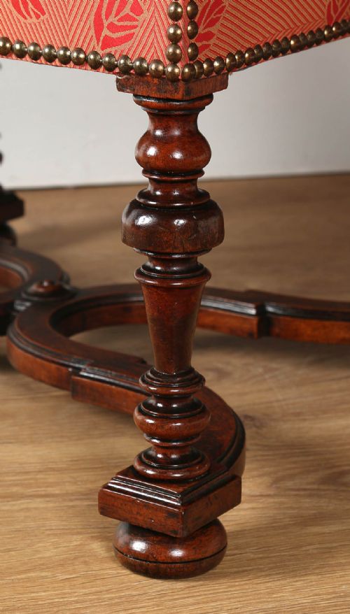 fig 6. Pair of French Walnut Fauteuil Armchairs (Circa 1860)