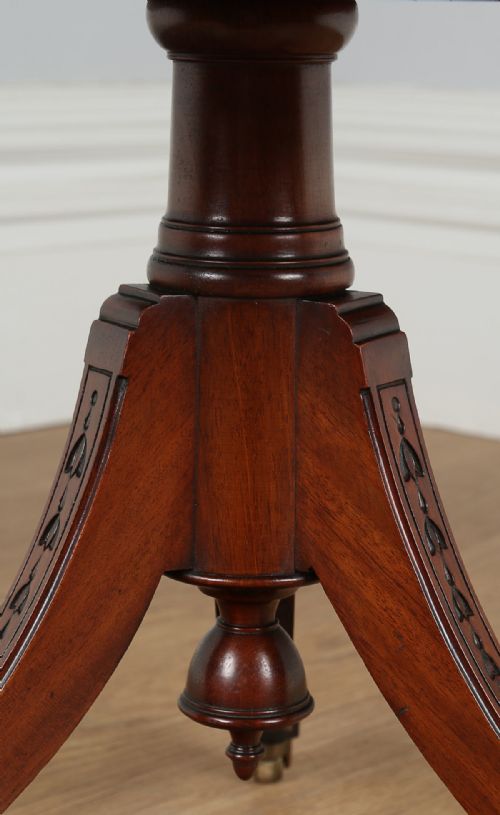 fig 7. Edwardian Mahogany Revolving Circular Under Bookcase Table (Circa 1900)