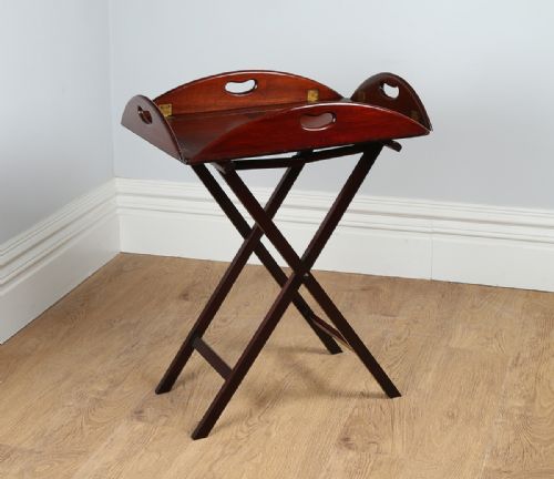 fig 2. Victorian Mahogany Butlers Tray & Stand (Circa 1870)