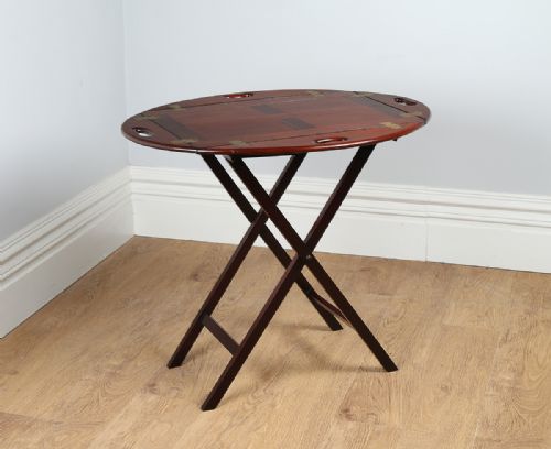 fig 3. Victorian Mahogany Butlers Tray & Stand (Circa 1870)