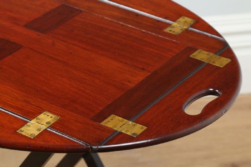 fig 5. Victorian Mahogany Butlers Tray & Stand (Circa 1870)