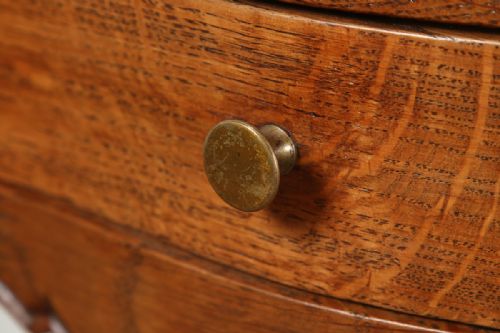 fig 4. Pair of French Louis XV1 Revival Oak Bedside Cabinets