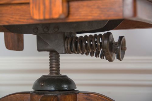 fig 4. Edwardian Oak Revolving Office Armchair (Circa 1910)