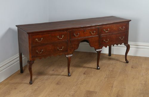 fig 1. Georgian Oak Shropshire Low Dresser Sideboard Base (Circa 1780-1800)