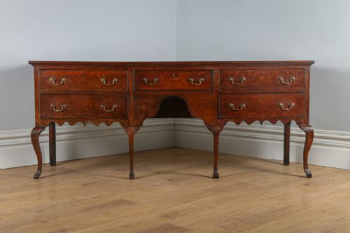 fig 2. Georgian Oak Shropshire Low Dresser Sideboard Base (Circa 1780-1800)
