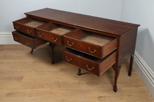 fig 7. Georgian Oak Shropshire Low Dresser Sideboard Base (Circa 1780-1800)