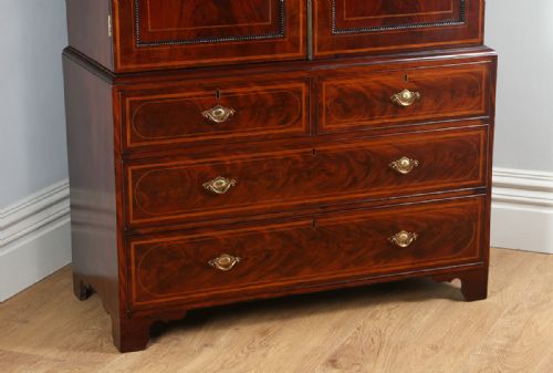 fig 4. William IV Scottish Flame Mahogany Linen Press (Circa 1835)