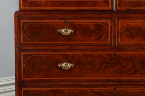 fig 5. William IV Scottish Flame Mahogany Linen Press (Circa 1835)