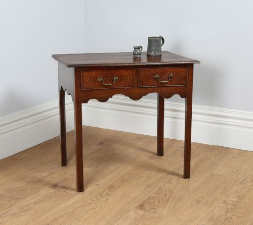 George III Oak Provincial Side Table (Circa 1780)