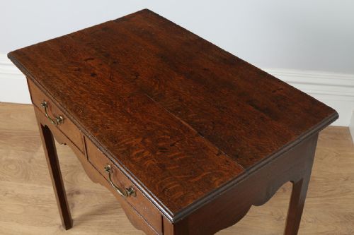 fig 3. George III Oak Provincial Side Table (Circa 1780)