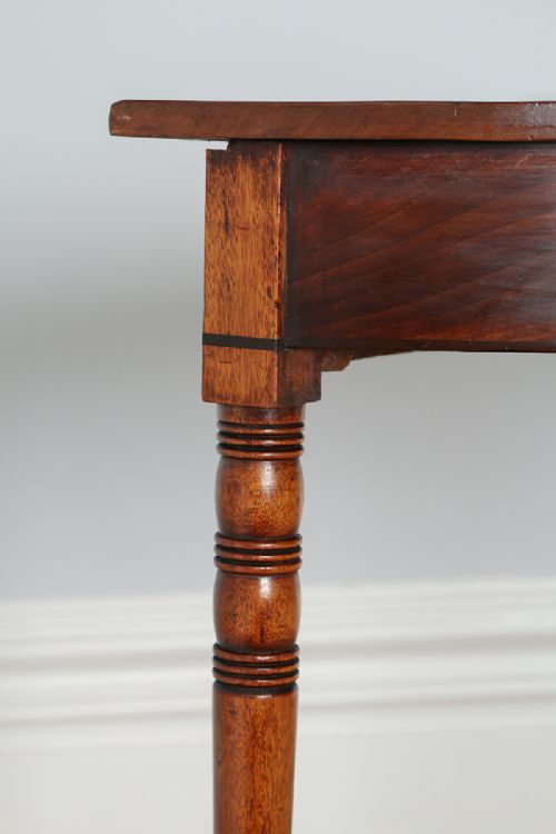 fig 7. Pair of Regency Mahogany Demi Lune Console Side Hall Tables (Circa 1820)