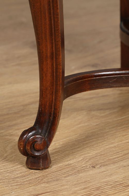 fig 7. Set of 8 Eight French Louis Provincial Upholstered Beech Kitchen Dining Chairs (Circa 1900)