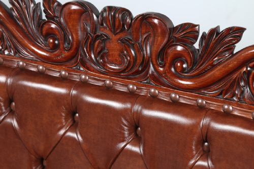 fig 5. William IV Metamorphic Mahogany & Leather Doubled Ended Couch Sofa Settee Bed (Circa 1830)