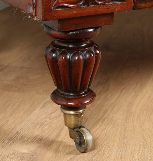 fig 6. William IV Metamorphic Mahogany & Leather Doubled Ended Couch Sofa Settee Bed (Circa 1830)