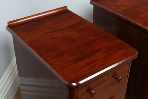 fig 2. Pair of Victorian Mahogany Bedside Chests (Circa 1860)