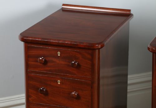 fig 4. Pair of Victorian Mahogany Bedside Chests (Circa 1860)