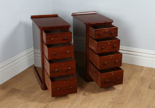 fig 8. Pair of Victorian Mahogany Bedside Chests (Circa 1860)