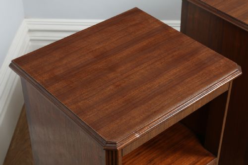 fig 2. Pair of Army & Navy Walnut Bedside Cupboards (Circa 1930)
